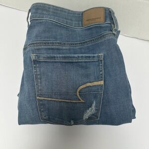 American Eagle‎ Super Stretch Hi-Rise Distressed Jegging Jeans Size 14